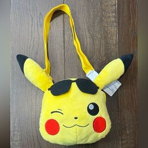 Japanese Pokémon Pikachu Plush Crossbody Bag – Bandai Spirits, Authentic